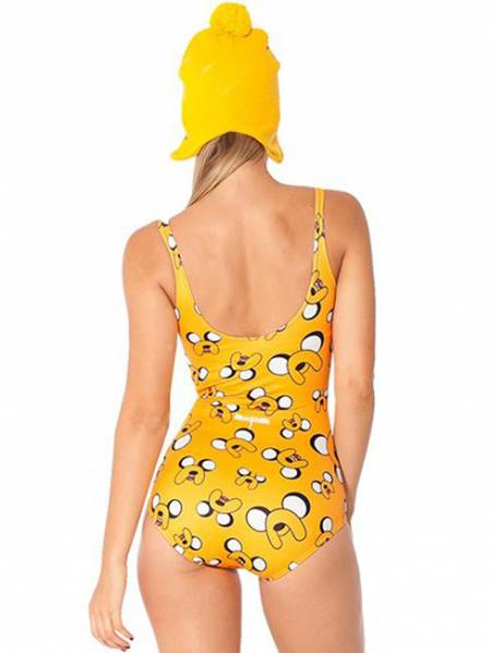 2015 Summer Lovely Jake Finn Cartoon One-piece Swimsuit