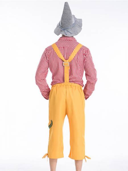 New Arrival Vilanya Long Sleeved 3 Pieces Farmer Cheap Halloween Costumes For Men