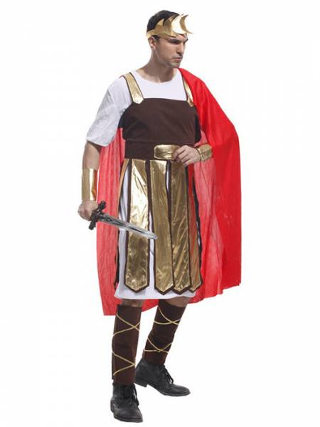 Vilanya Five Pieces Half Sleeve Adult Brave Warrior Halloween Men Costumes