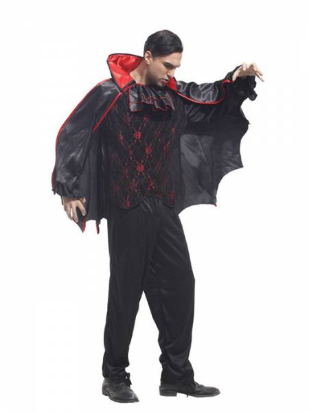Vilanya Three Pieces Long Sleeve Vampire Men's Halloween Costumes Cheap Online