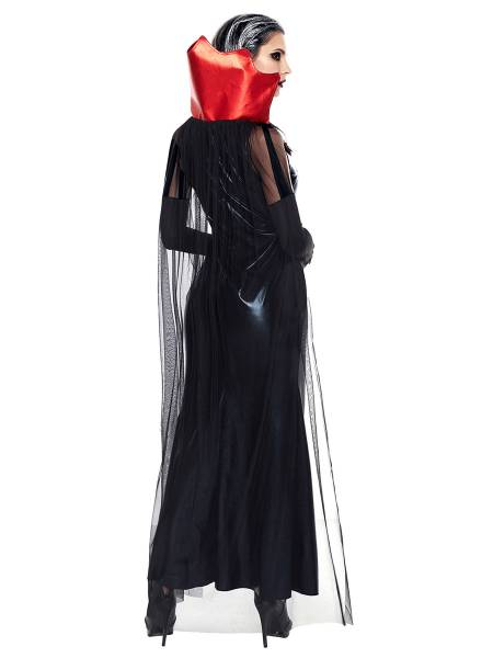 2 Pieces Sleeveless Fitting Floor Length Halloween Vampire Costumes Dress