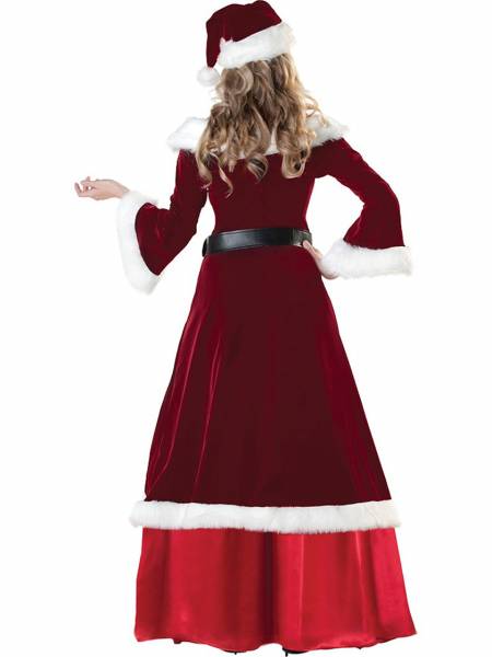 Three-quarter Off Shoulder Mr and Mrs Santa Claus Christmas Costumes