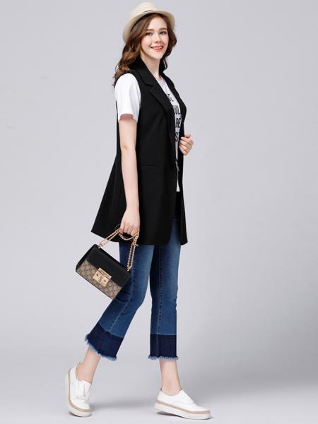 Open Front Relaxed Fit Sleeveless Thick Fashion Waistcoat for Women