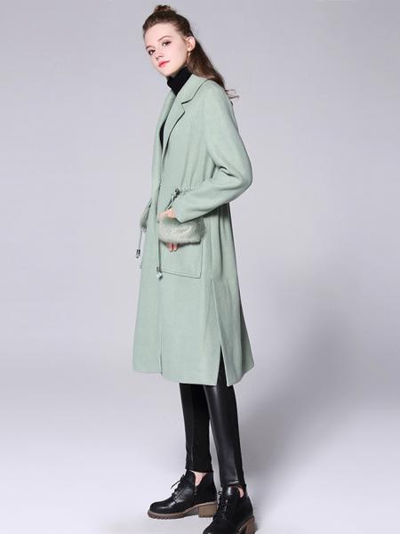 Press Studs Single Breasted Thick and Long Women Wool & Blend Walker Coat