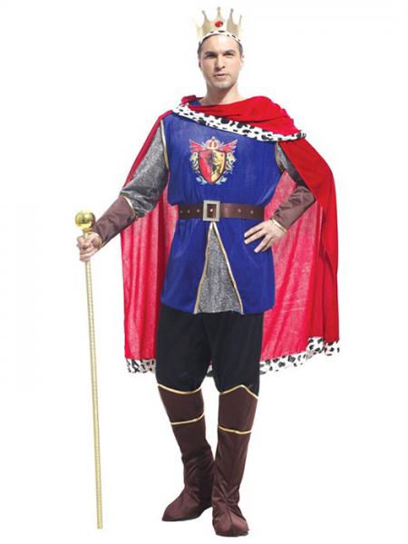 Blue Red Gray Vilanya Seven Pieces Long Sleeve Adult King Halloween Costumes Mens Online