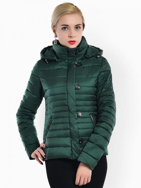 Jasper Slim Fit Petit Zipper & Button Light Weight Women Parka Coat with Hood