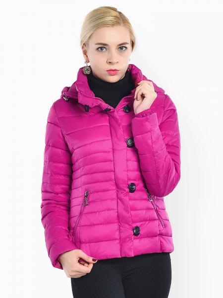 Rosy Slim Fit Petit Zipper & Button Light Weight Women Parka Coat with Hood