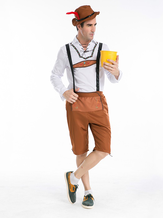 Vilanya Long Sleeve 3 Pieces Germany Oktoberfest Easy Mens Halloween Costumes