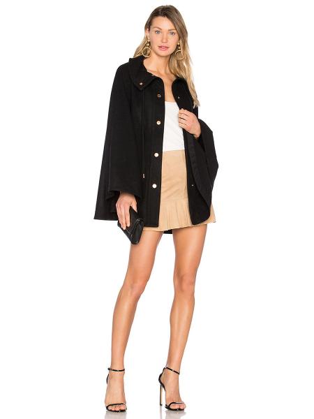 Single Breasted Press Studs Closure Womens Cloak Coat for Spring